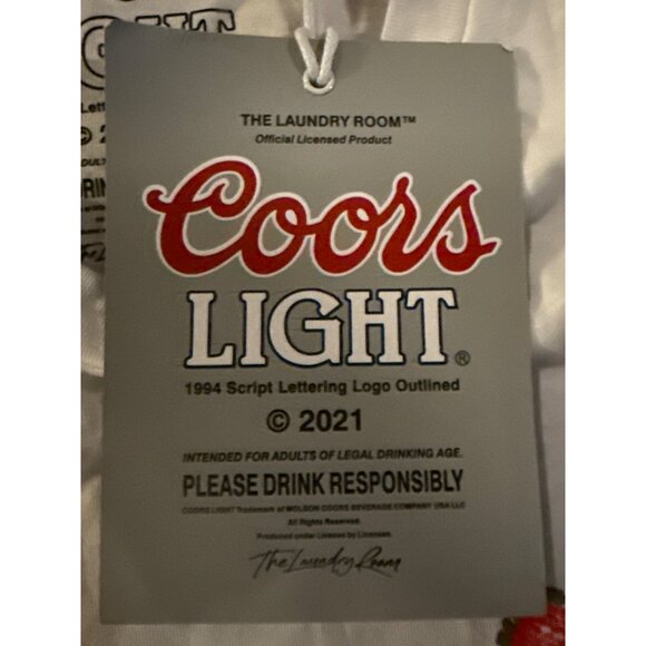 The Laundry Room Coors Graphic T-Shirt White Small New with Tag - Picture 2 of 2